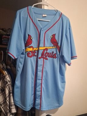 St. Louis Cardinals Light Blue Baseball Jersey